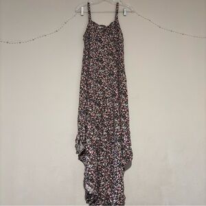 Floral Black and Pink Women's jumpsuit
